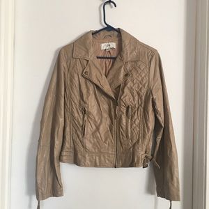 Faux Leather moto biker jacket